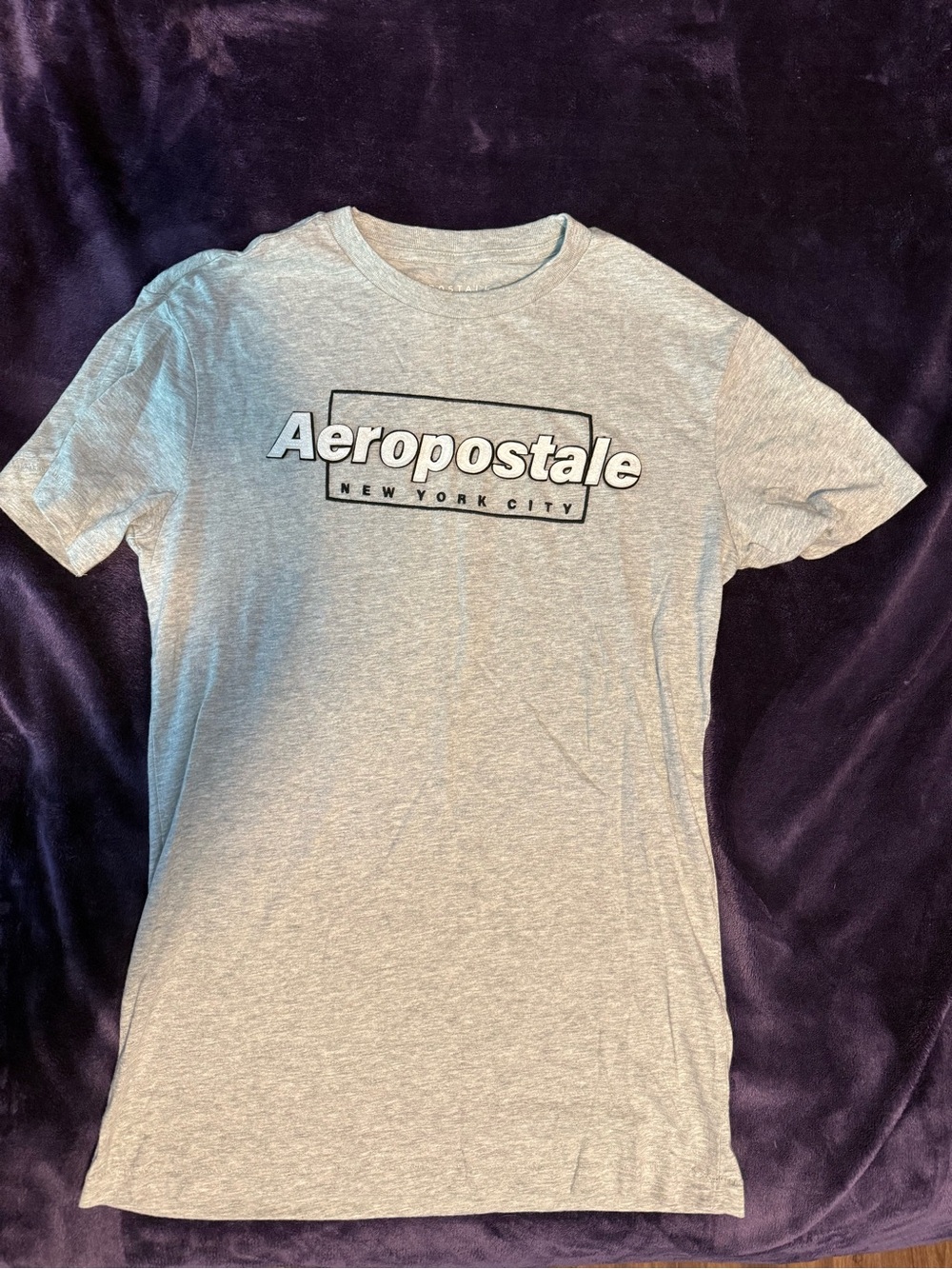 Aeropostale Light Gray Logo Tee